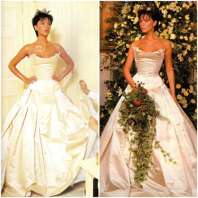 victoria beckham wedding dress