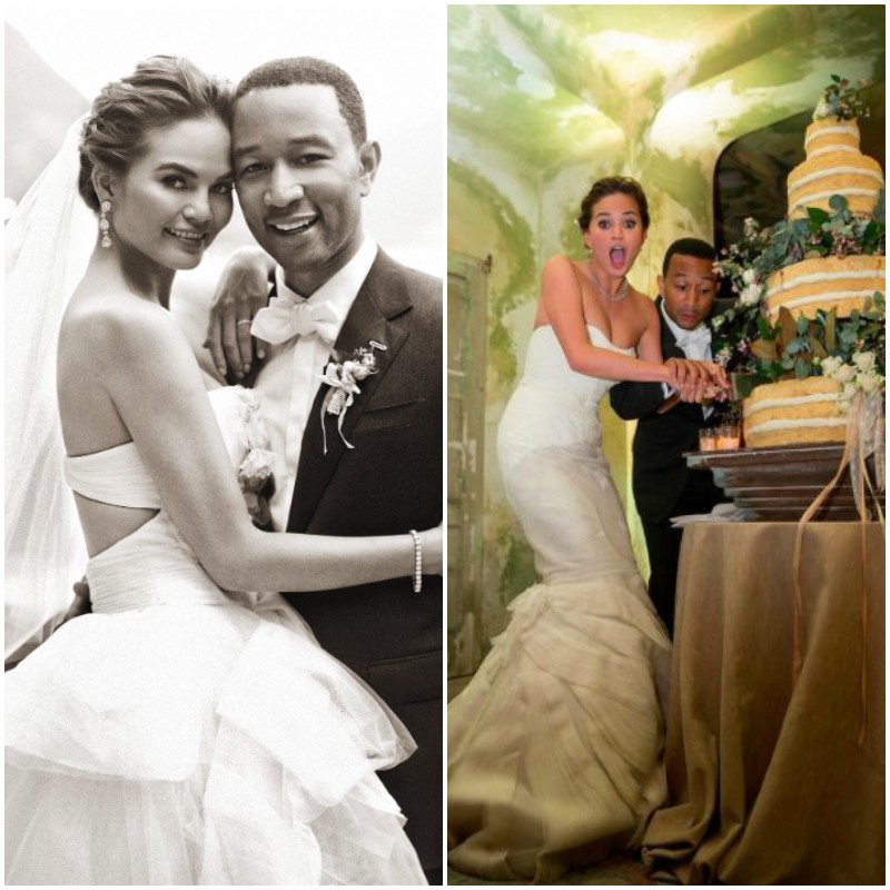 chrissy teigen wedding dress